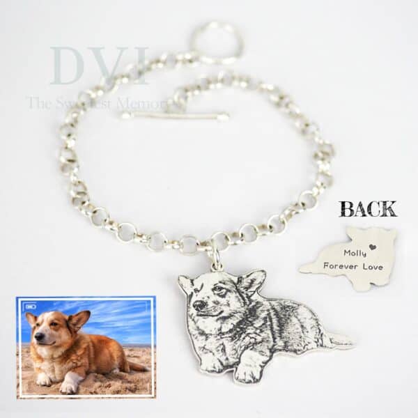 純銀照片影雕手鍊