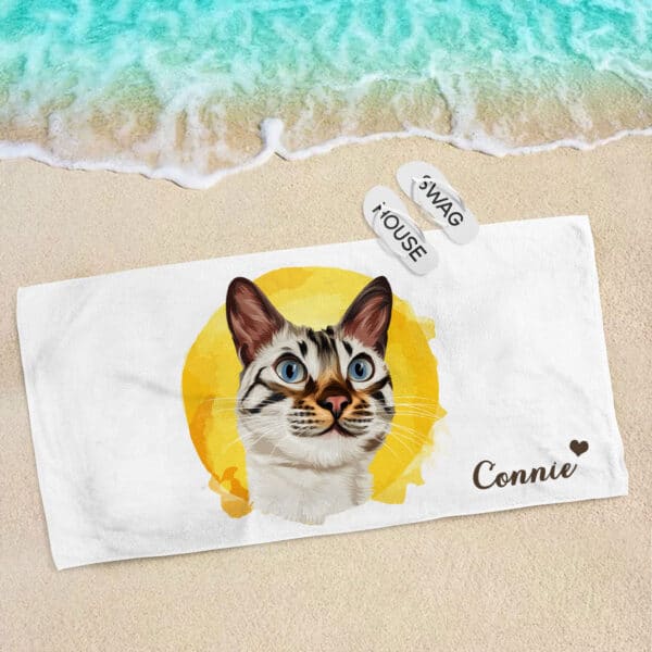 手繪海灘巾 大浴巾