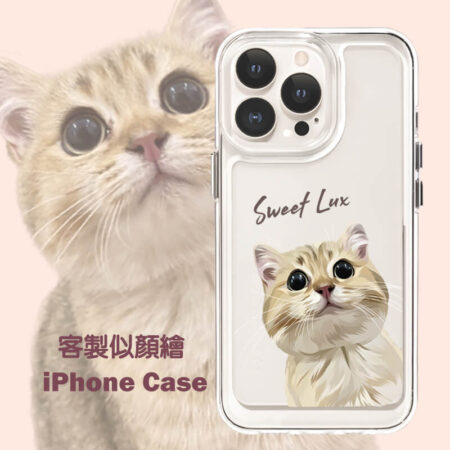 短版壓克力太空殼-北歐風-寵物似顏繪