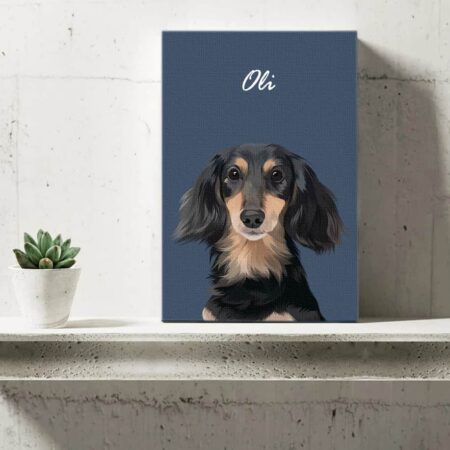 手繪無框畫 半身 寵物 狗 貓