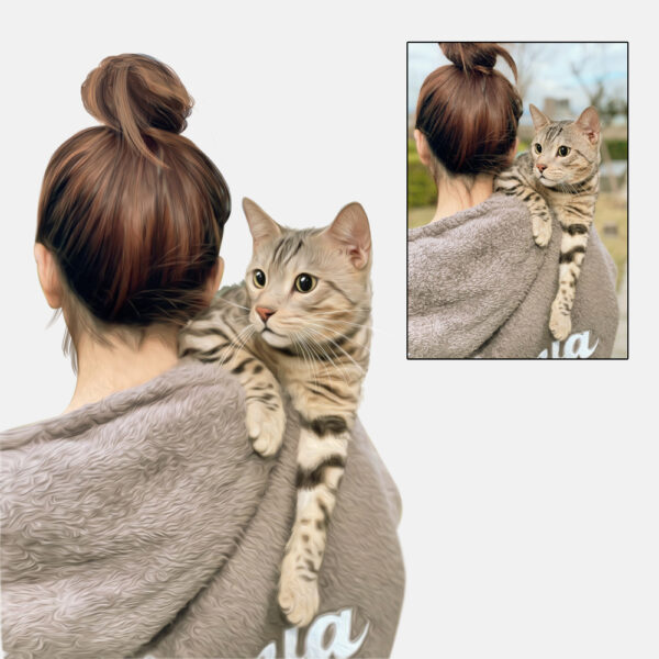 寫實油畫風 人&寵似顏繪 電子檔案 (無實體商品)