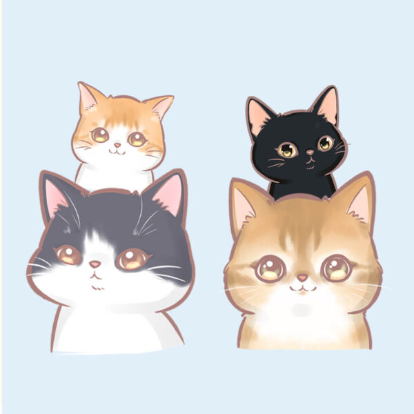 萌寵夢幻風 寵物似顏繪 電子檔案 (無實體商品)