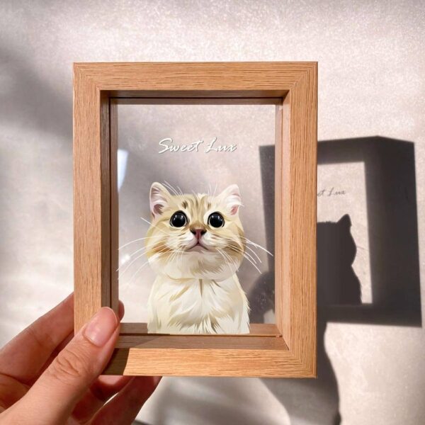客製化 似顏繪 繪畫 寵物 紀念 貓 狗