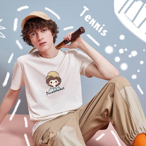 客製化似顏繪短袖T-shirt - 可愛麻糬風 | 情侶 | 全家福